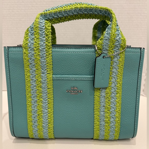 Coach NWT Smith Straw Tote/Crossbody Bag Sold Out COLOR - Picture 1 of 11